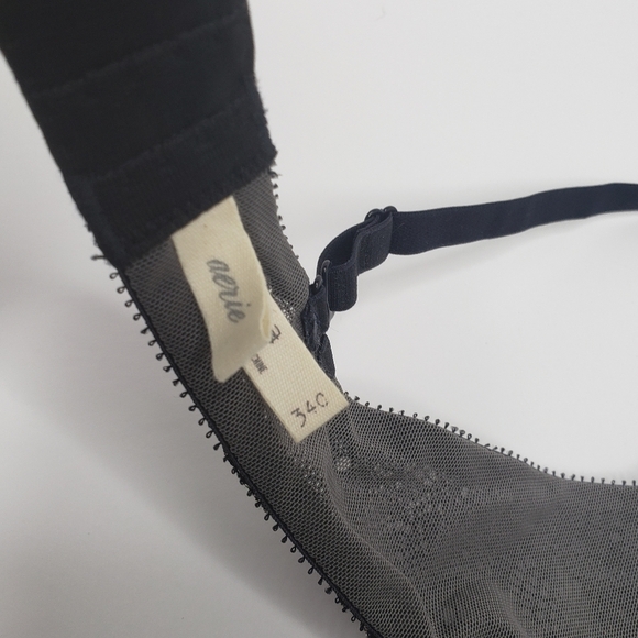 Aerie Black Lace Bra 34C Underwire - Picture 5 of 6